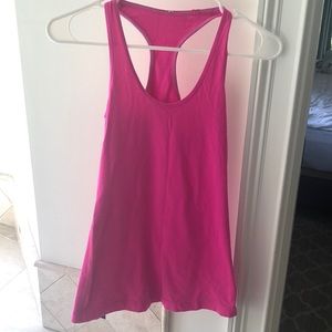Pink lulu lemon racer back tank